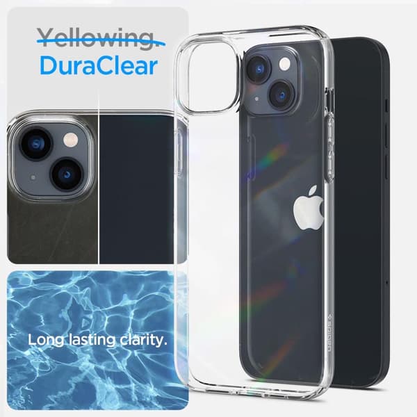 Spigen Crystal Pack - Sæt med covers + 2 x glas til iPhone 15 Plus / iPhone 14 Plus (Gennemsigtig)