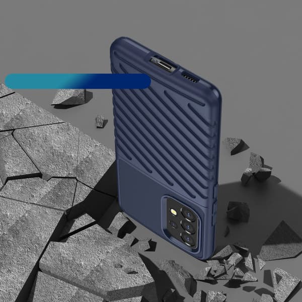 Thunder Case flexibelt armerat skal Samsung Galaxy A53 5G blå