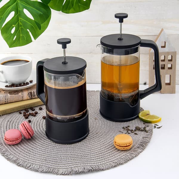 Stempelkande til kaffe og te glasfiber 900 ml