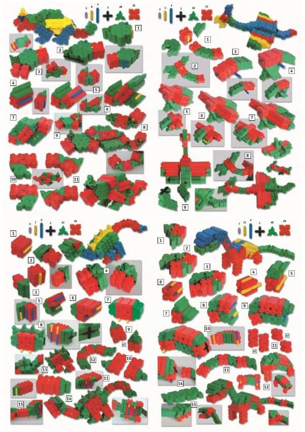 Morphun Dinosaurier 100 bitar - Byggklossar