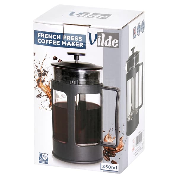 Stempelkande til kaffe og te i glas 350 ml