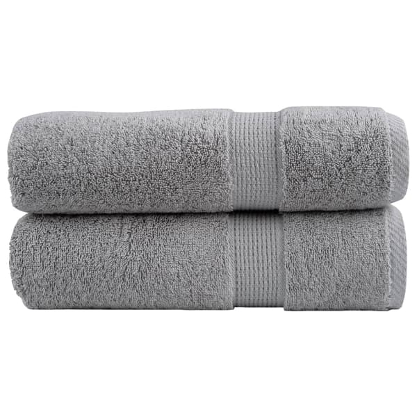 vidaXL Premiumhanddukar SOLUND, 2-pack, Grå, 50x100 cm