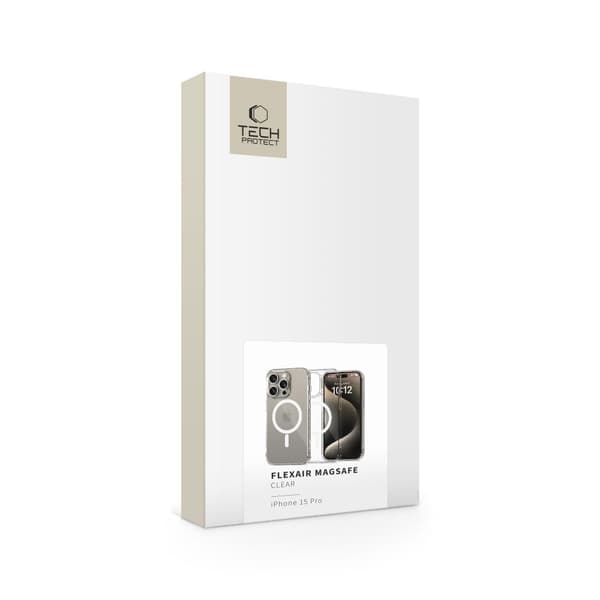 TECH-PROTECT FLEXAIR MAGSAFE IPHONE 15 PRO KLAR