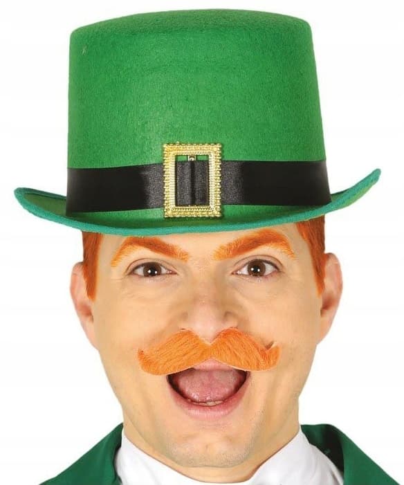 Grön hög hatt St. Patrick's Day irländsk pysslingbal