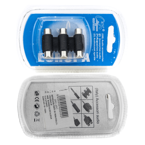 Adapter 3x RCA hunstik til 3x RCA hunstik