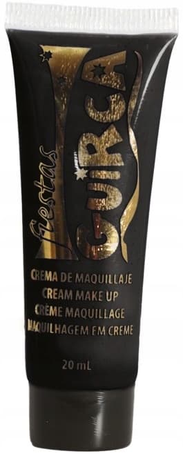 Crememaling i tube til ansigtsmaling SORT makeup 20ml