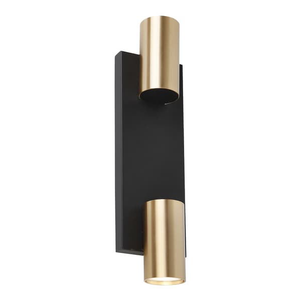 VÆGLAMPE GENESIS 2 GU10 SORT ALUMINIUM MILAGRO ML0380