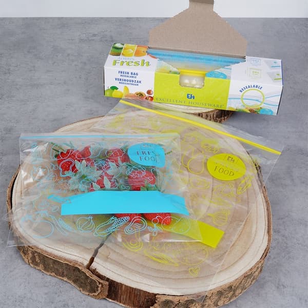 ziplock-påsar för mat 20x1,2 l + 20x2,5 l 40 st