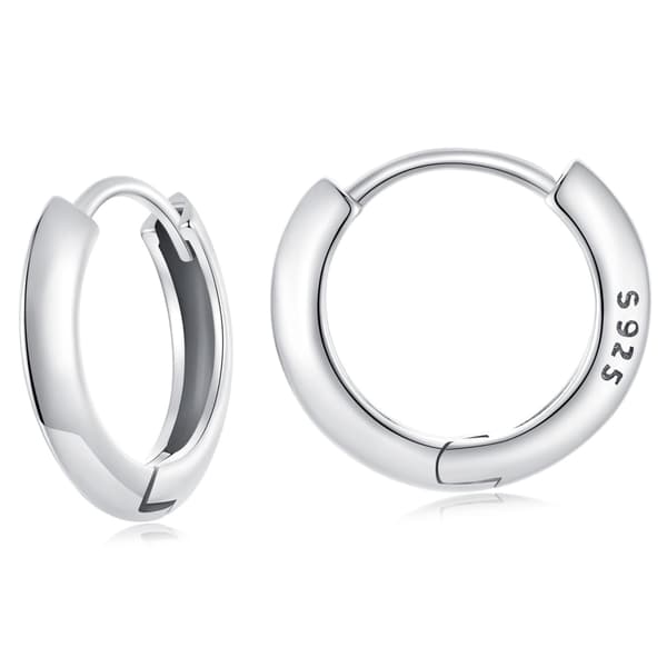 Klassiska silverörhängen med spännen i 925 silver