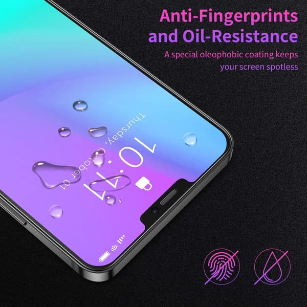 2x Hærdet glas til iPhone 12 iPhone 12 Pro høj modstandsdygtighed og beskyttelse