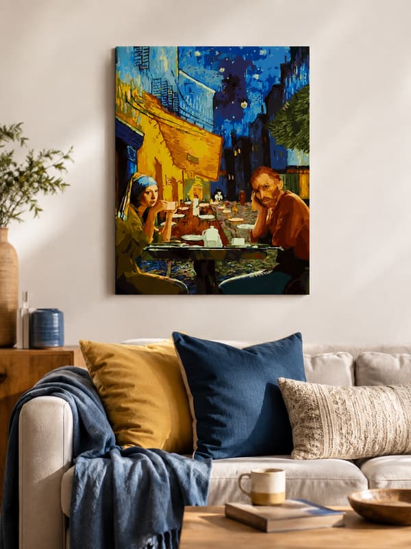 Maleri efter tal med ramme Billeder til maleri - Date with Art 40x50 cm