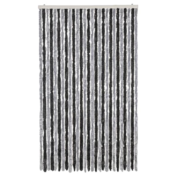 vidaXL insektnet, grå og sort, 118x220 cm, chenille