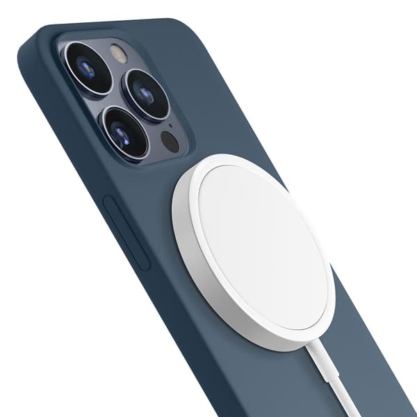 Apple iPhone 15 Pro Max - 3mk Hardy Silikon MagCase Kungsblå