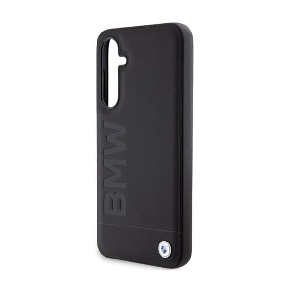 BMW Læder Hot Stamp - Samsung Galaxy S23 FE Etui (Sort