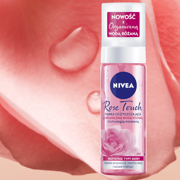 356464 NIVEA Rensande mousse Rose Touch 150 ml