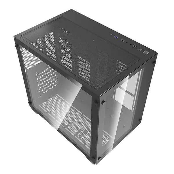 Darkflash C285 tietokoneen kotelo (musta)