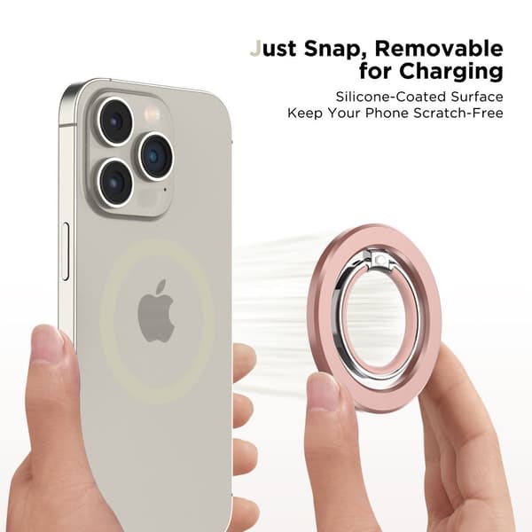TECH-PROTECT MMR300 MAGNETISK MAGSAFE TELEFONRING ROSEGULD