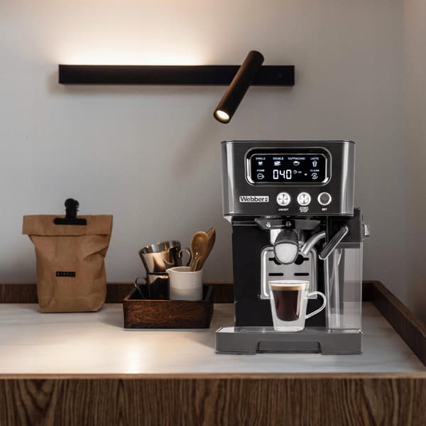 WEBBER 15 BAR M5 TRYKKAFFEMASKINE HALVAUTOMATISK