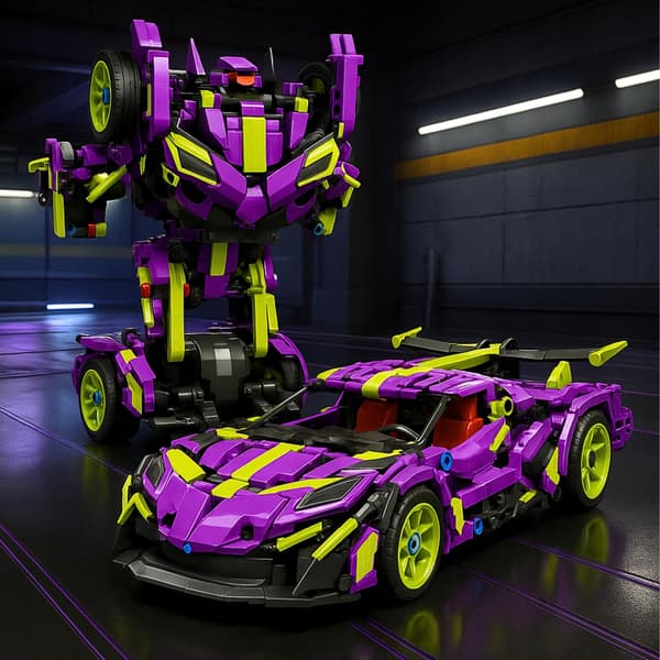 Rakennuspalikat Auto Robotti 2 in 1