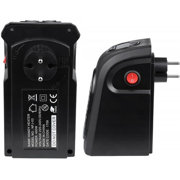 MINI ELEKTRISK KERAMISK BADEVÆRELSESVARMER LCD FARELKA 400W