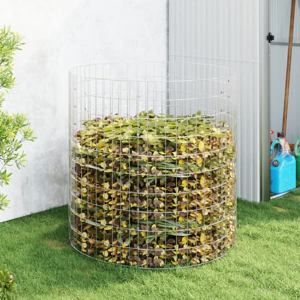 vidaXL Trädgårdskompost, Ø100x100 cm, Galvaniserat stål