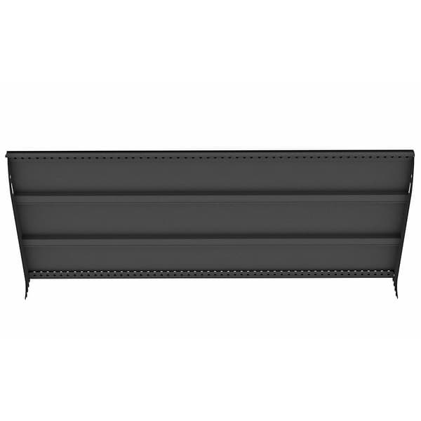 Mega-M Basic hyldehylde L-100 cm G-40 cm antracit RAL7016 og 2 stk bærearm G-40 cm
