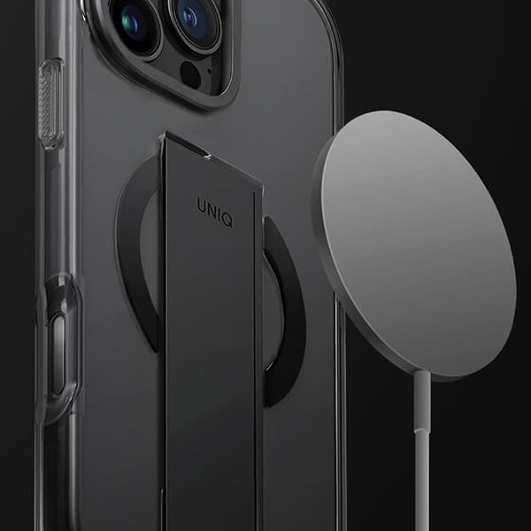 UNIQ Heldro Max iPhone 16 Pro Max 6.9 Magclick Laddningsfodral Klar Lucent