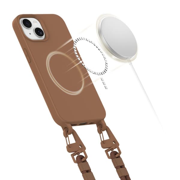 TECH-PROTECT MAGNELHALSBAND MAGSAFE IPHONE 14 CHOKLADBRUN