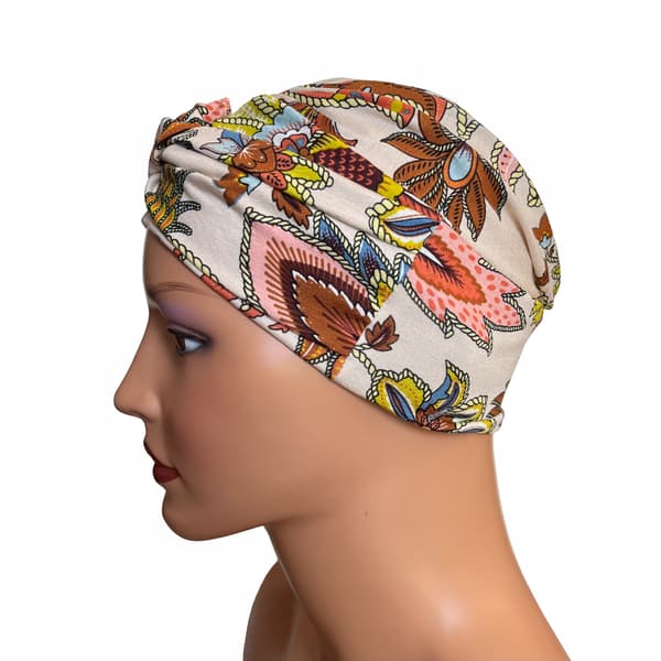 Stilfuld turban Sara 355, selv efter kemoterapi, den bedste beskyttelse og komfort