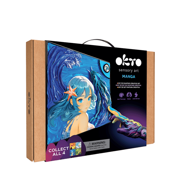 Gør-det-selv 3D-maleri "MANGA" 30*40 cm Vand