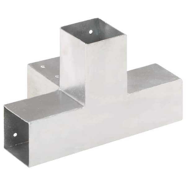 vidaXL X-formade kopplingar, 4 st, galvaniserad metall, 71x71 mm