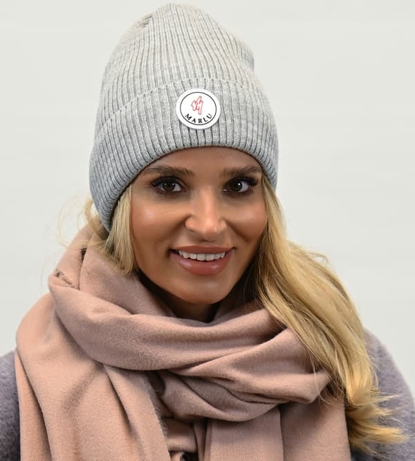 Sportig och bekväm damkeps med logotyp, grå