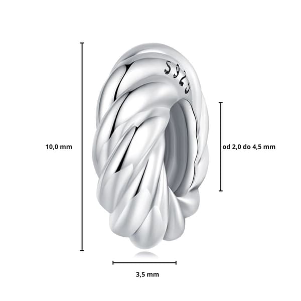 Silverpropp för modulära armbandsberlocker silver 925