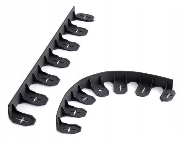Plastic havepalisade græsplænekant 4,8 m + 24 stifter