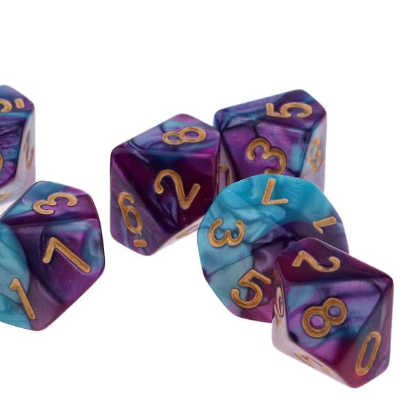 Gummiberry RPG Dice Tiosidig D10 Dice 0-9
