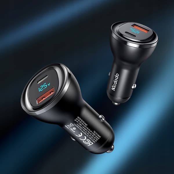 MCDODO KRAFTFULL SNABB BILLADDARE 2X USB USB-C 95W LED