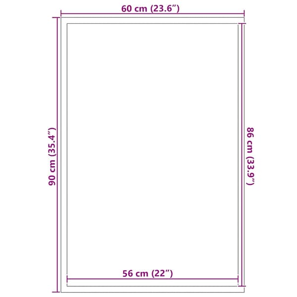 vidaXL Dörrmatta antracit 60x90 cm