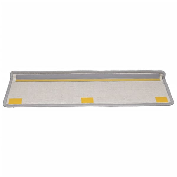 vidaXL Trappmattor 15 st 65x21x4 cm grå rektangulära kanter