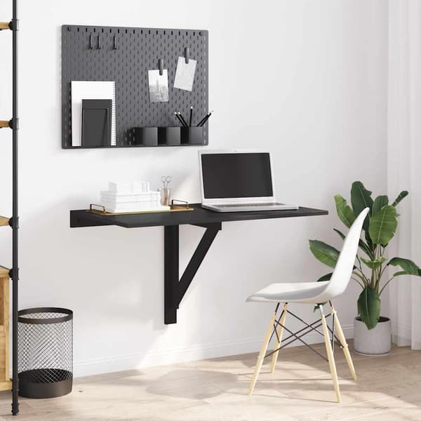 vidaXL Hopfällbart soffbord svart 100x60x56 cm