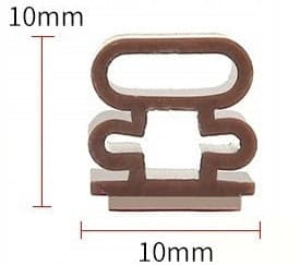 Selvklæbende tætning til yderdøre 10x10 mm brun profil