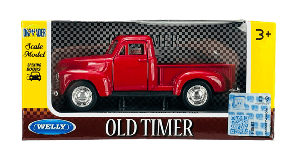 Welly OLD timer 1953 Chevrolet 3100 Pick-up röd 1:34 43708