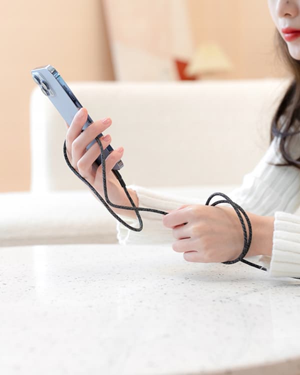 INNOSTYLE POWERFLEX USB LIGHTNING MFI HURTIGOPLADNINGSKABEL TIL IPHONE KEVLAR 2M SORT
