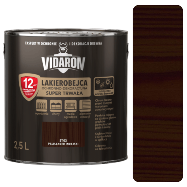 VIDARON INTELLIGENT SKYDDANDE LACKBETS SUPERHÅLLBAR INDISK PALASIN 2,5L