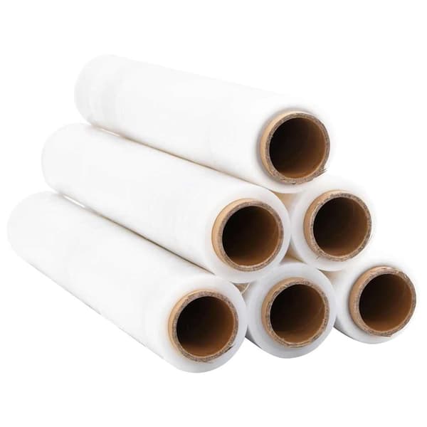 vidaXL Sträckfilm 6 st Transparent 20 μm 50 cm x 150 m