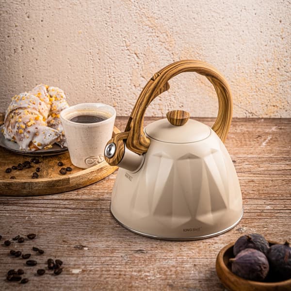 KEDEL 2L MED FLØJTE KINGHOFF KH-1998 MAT BEIGE