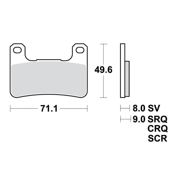 TRW MCB752SV bremseklodser