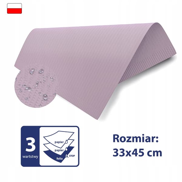 FOLIEKLÄDDAD HYGIENBIND 5 ST LILA