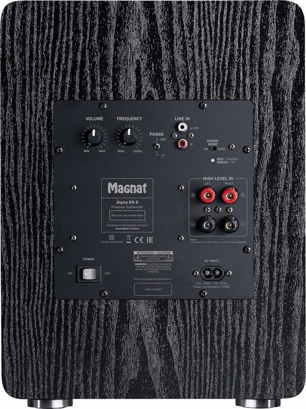 Magnat Alpha RS8 aktiv subwoofer, 80 W RMS