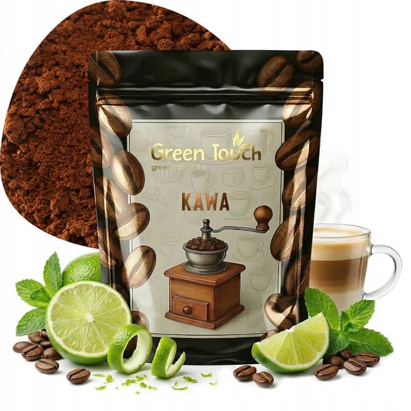 Malet kaffe smagsat lime med mynte 200 g Green Touch
