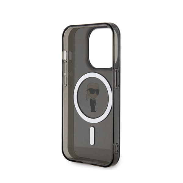 Karl Lagerfeld IML Ikonik MagSafe - iPhone 15 Pro cover (sort)